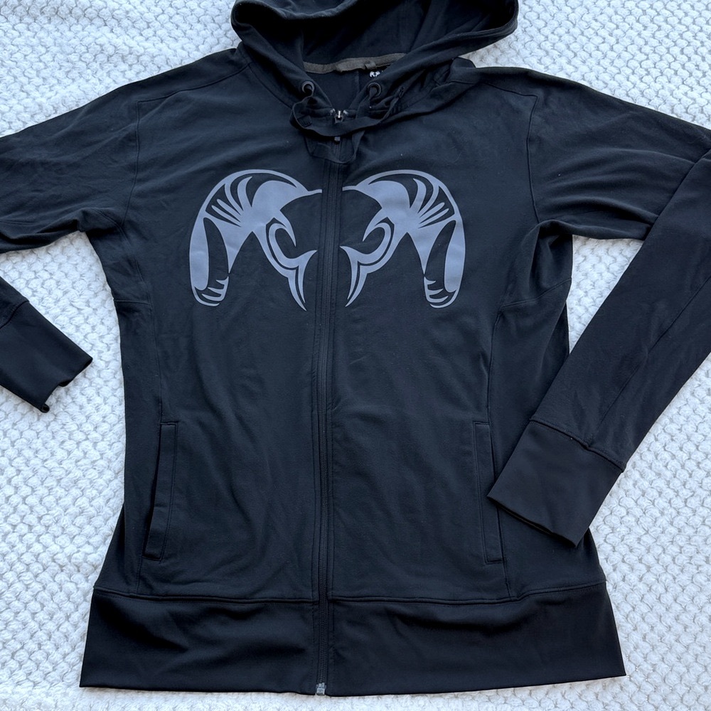 KUIU Black Graphic Hooded Jacket
